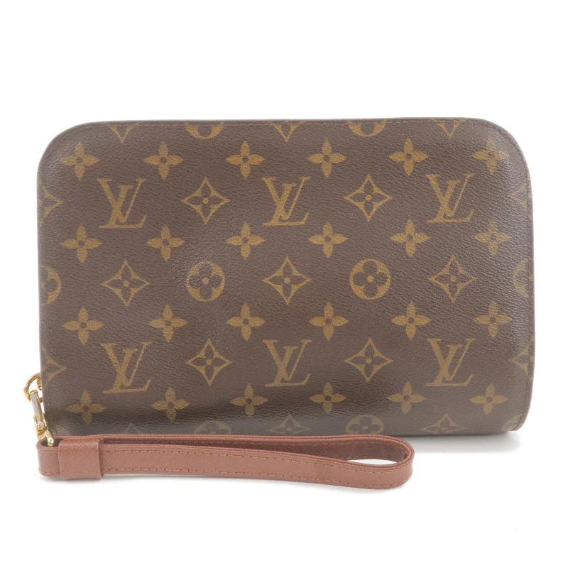 Louis Vuitton Petite Malle bags with a hard - shell structure for uniquenessLouis Vuitton Monogram Orsay Clutch Bag Pouch M51790