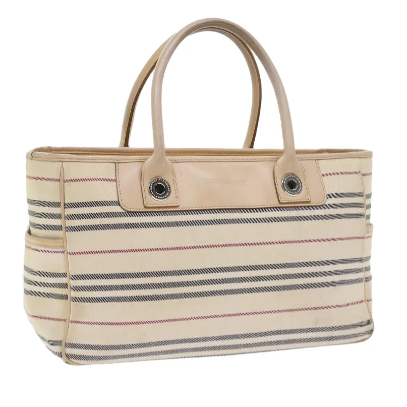 Sustainable Burberry Bags Made from Recycled MaterialsBURBERRY Hand Bag Canvas Beige Auth 56627