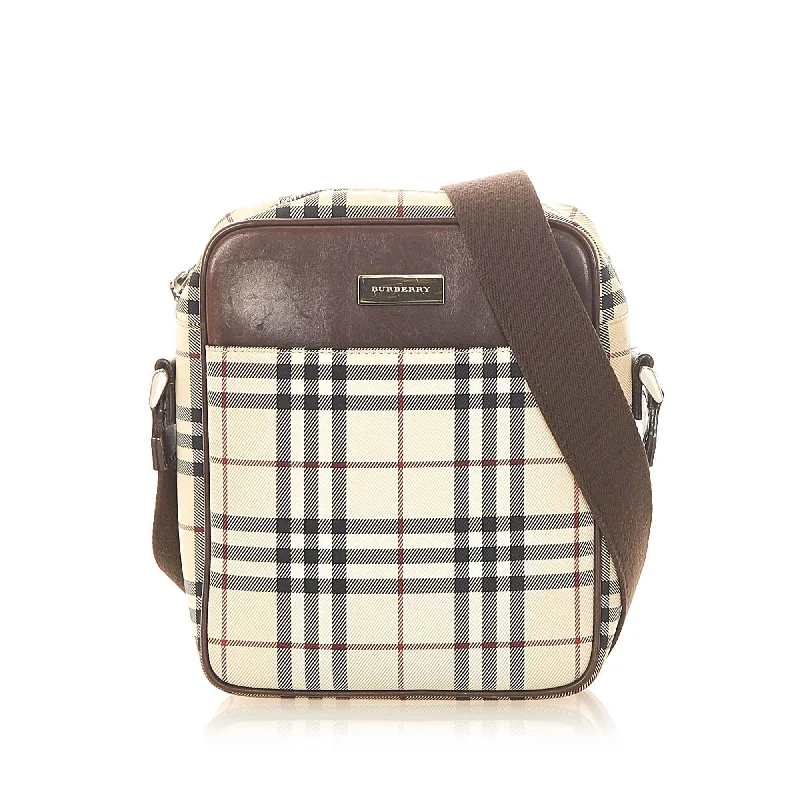 Sustainable Burberry Bags Made from Recycled MaterialsBurberry House Check Canvas Crossbody Bag (SHG-20442)