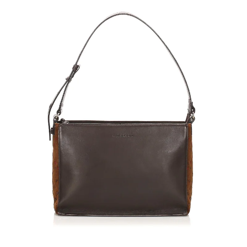 Dark - Hued Burberry Bags for a Sophisticated LookBurberry Leather Shoulder Bag (SHG-11268)