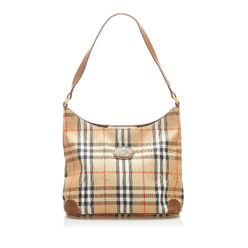 Burberry Bags with Adjustable Shoulder Straps for ComfortBurberry Haymarket Check Canvas Shoulder Bag (SHG-16311)