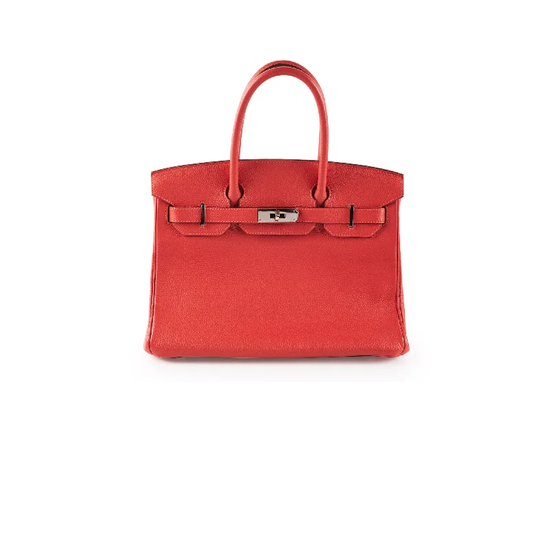 Hermes Bags with Reflective Elements for Safety at NightHermes Birkin 30 Togo Rouge Pivoine Stamp R Square (2014)