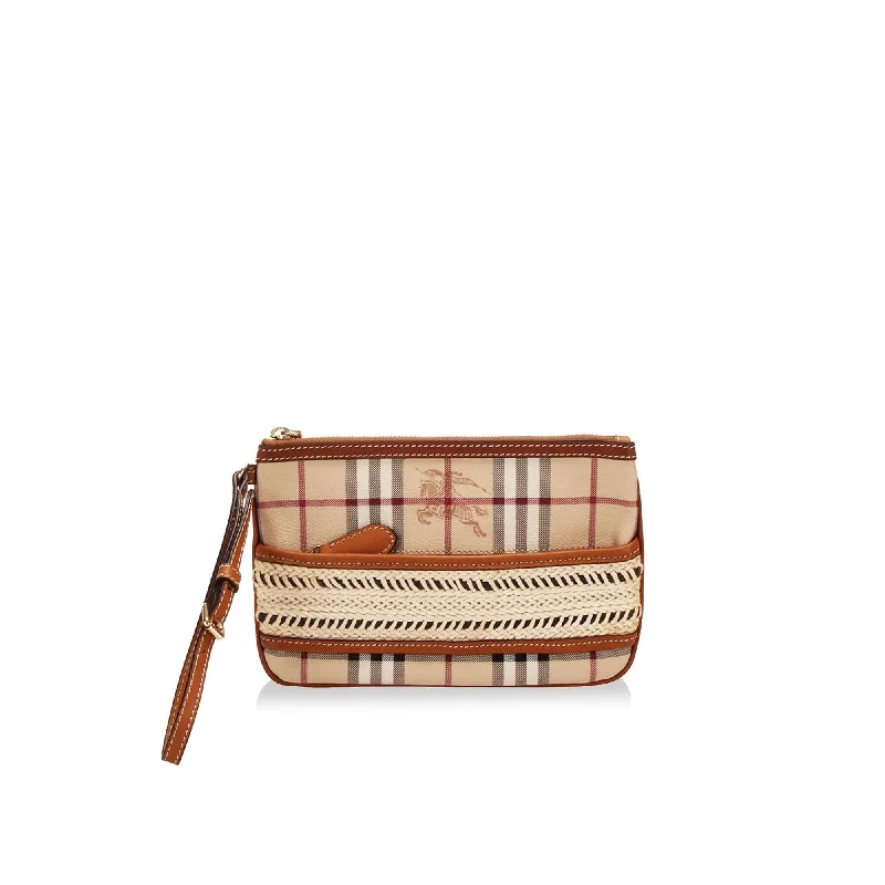 Burberry Bags with Adjustable Handles for Different Carrying WaysBurberry Haymarket Check Pochette (SHG-13349)