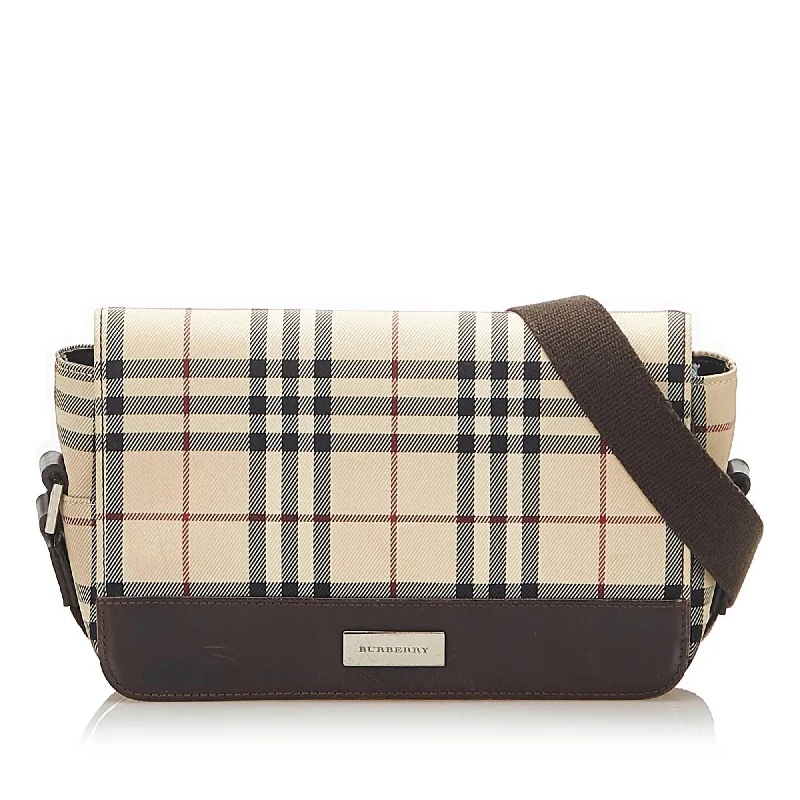 High - Quality Burberry Leather Shoulder BagsBurberry House Check Canvas Crossbody Bag (SHG-18405)