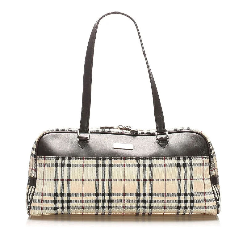 Color - Blocked Burberry Bags for a Bold StatementBurberry House Check Canvas Handbag (SHG-15261)