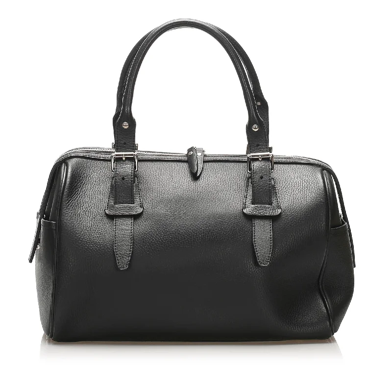 Travel - Approved Burberry Carry - on BagsBurberry Leather Boston Bag (SHG-11745)