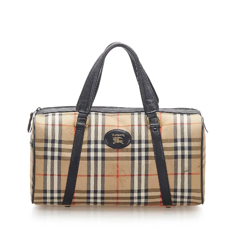 Child - Sized Burberry Bags for Little FashionistasBurberry Haymarket Check Canvas Boston Bag (SHG-17747)