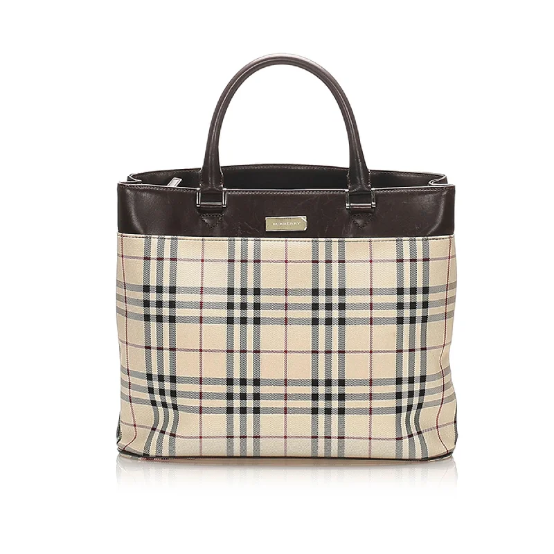 Burberry Bags with Adjustable Handles for Different Carrying WaysBurberry House Check Canvas Handbag (SHG-15426)