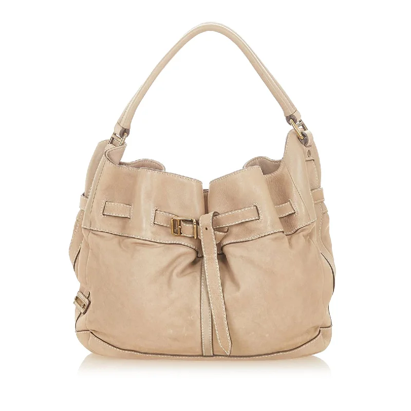 Burberry Leather Handbag (SHG-19190)