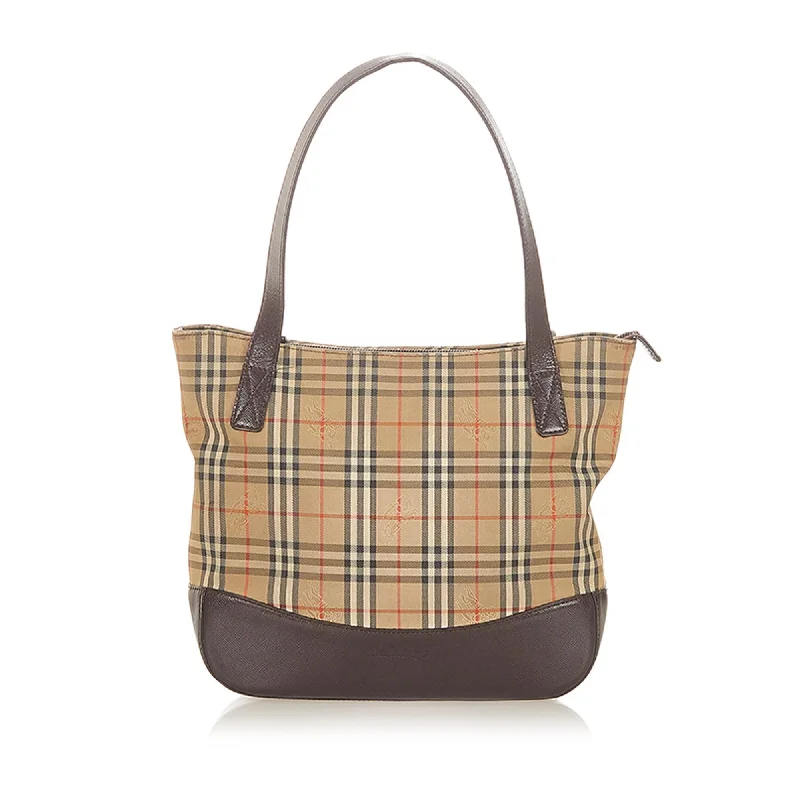 Compact Burberry Clutch Bags for WeddingsBurberry Haymarket Check Canvas Tote Bag (SHG-19488)