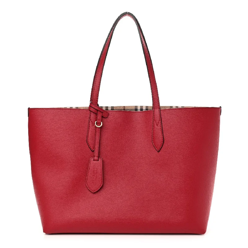 Affordable Replica - Looking Burberry BagsBurberry Haymarket Check Medium Reversible Tote Red