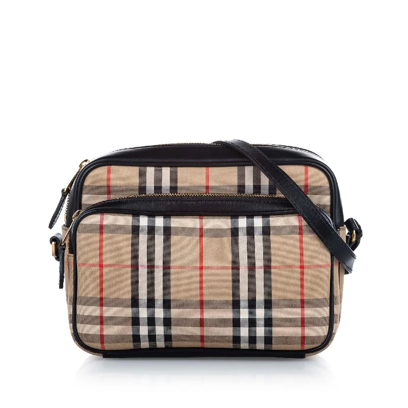 Burberry Bags with Signature Check Pattern in New ShadesBurberry House Check Canvas Crossbody Bag (SHG-18472)