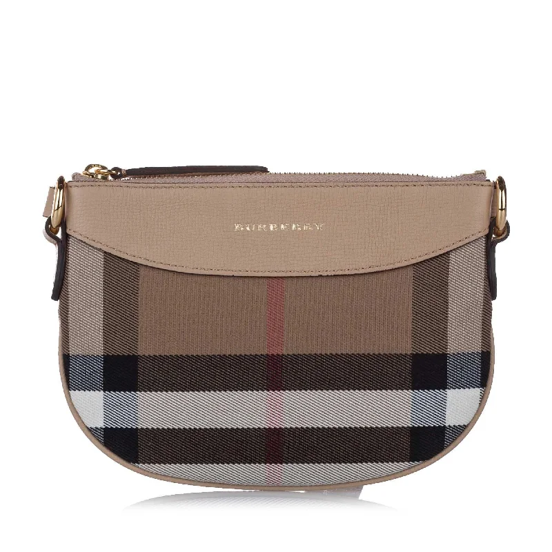 Sustainable and Ethical Burberry Bags for Conscious ConsumersBurberry House Check Canvas Crossbody Bag (SHG-15533)