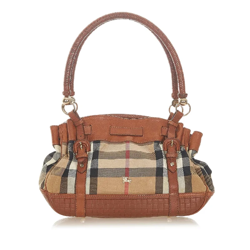 Burberry Bags with Antique - Style HardwareBurberry House Check Shoulder Bag (SHG-20396)