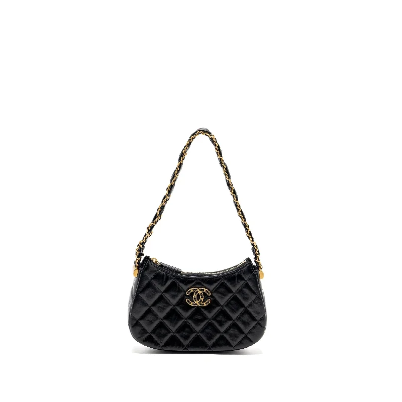 Chanel Medium Tote Bag for Office LadiesChanel 23k Small Hobo Shoulder Bag Calfskin Black GHW (microchip)