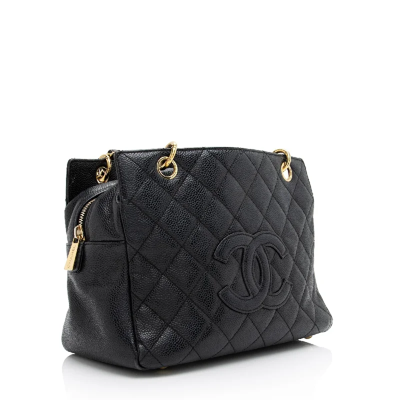 Chanel Lightweight Handbag for Daily ErrandsChanel Caviar Leather Timeless CC Petite Tote (23075)