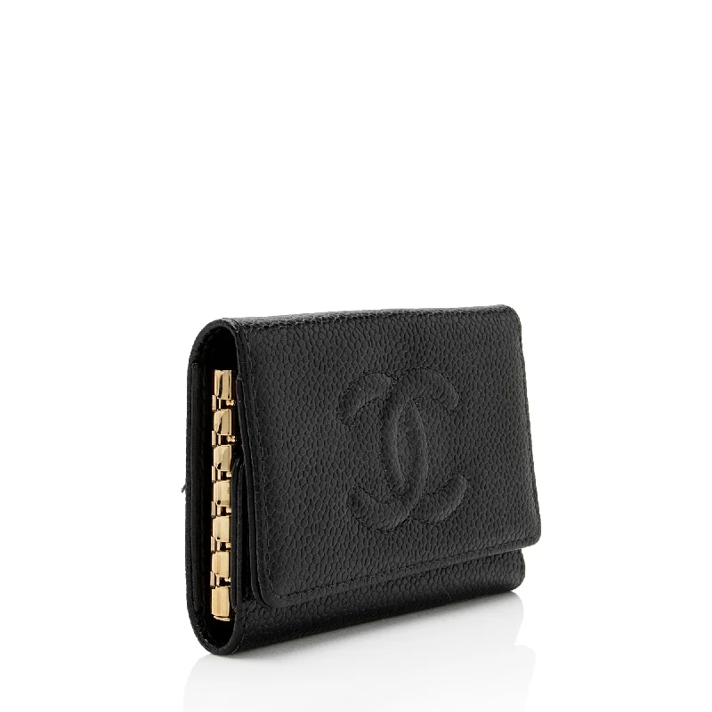 Chanel Vintage Inspired Handbag for Retro LoversChanel Caviar Leather Timeless CC 6 Key Holder (Fyokbl)