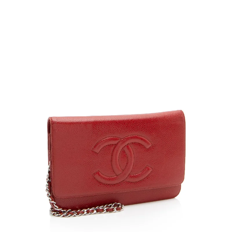 Chanel Designer Handbag with Unique DesignChanel Caviar Leather Timeless CC Wallet on Chain (HMJvRT)