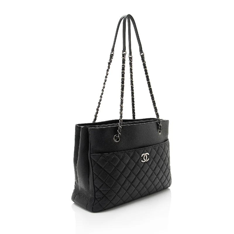 Chanel Luxury Handbag for High - End EventsChanel Caviar Leather Urban Companion Tote (nAN9Fg)