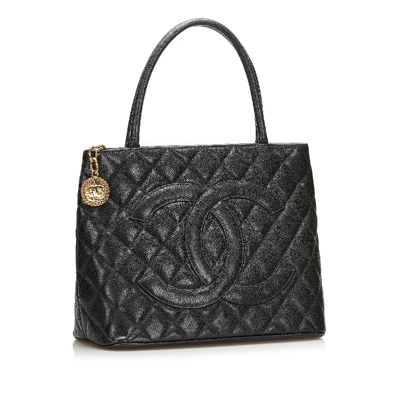 Chanel Vintage Inspired Handbag for Retro LoversChanel Caviar Medallion Tote (36029)