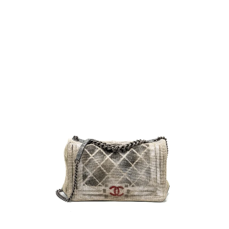 Chanel Vintage Inspired Handbag for Retro LoversChanel Graffiti Bag Fabric Multicolour Ruthenium Hardware