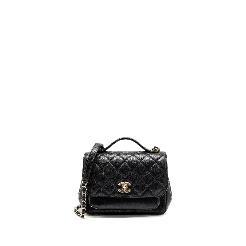 Chanel Handbag with Adjustable Strap for ComfortChanel medium business affinity caviar black LGHW (Microchip)