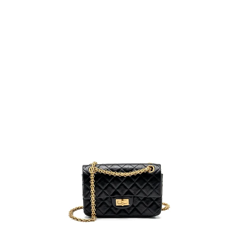 Chanel Black Handbag for Business MeetingsChanel Mini 2.55 reissue flap bag aged calfskin black GHW