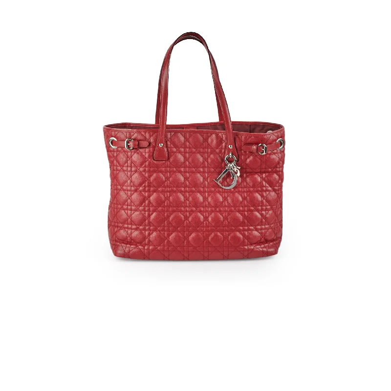 Fashion - forward Christian Dior tote bags for the modern womanChristian Dior Panarea Cannage Red Tote