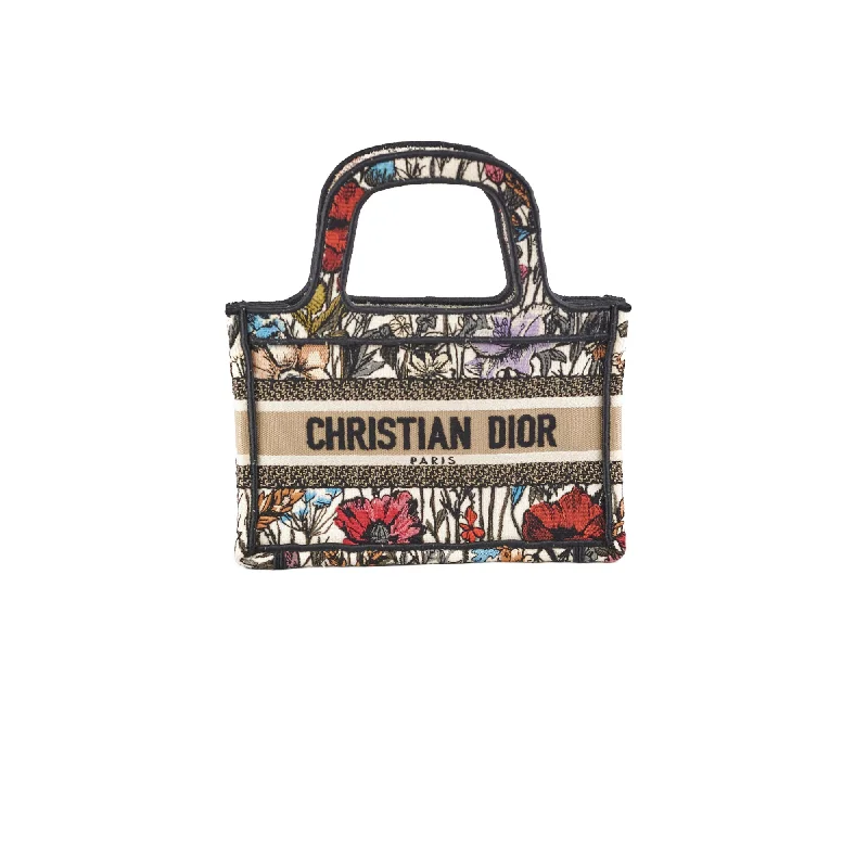 Christian Dior handbags with a removable shoulder strap for versatilityChristian Dior Book Tote Mini Floral