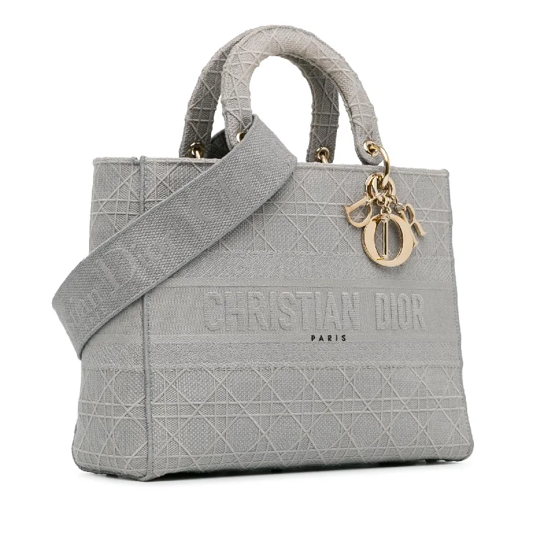 Christian Dior handbags with a removable shoulder strap for versatilityDior Large Cannage Lady D-Lite (78tkzV)