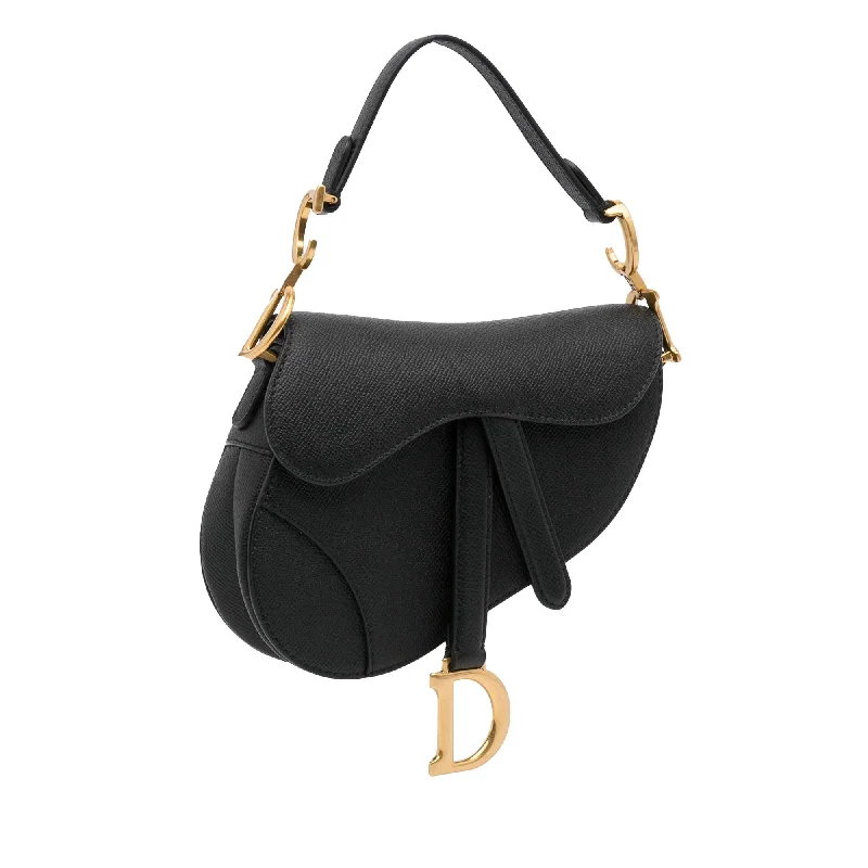 Contemporary Christian Dior handbags with a unique shapeDior Mini Leather Saddle (SHG-XuNhFg)