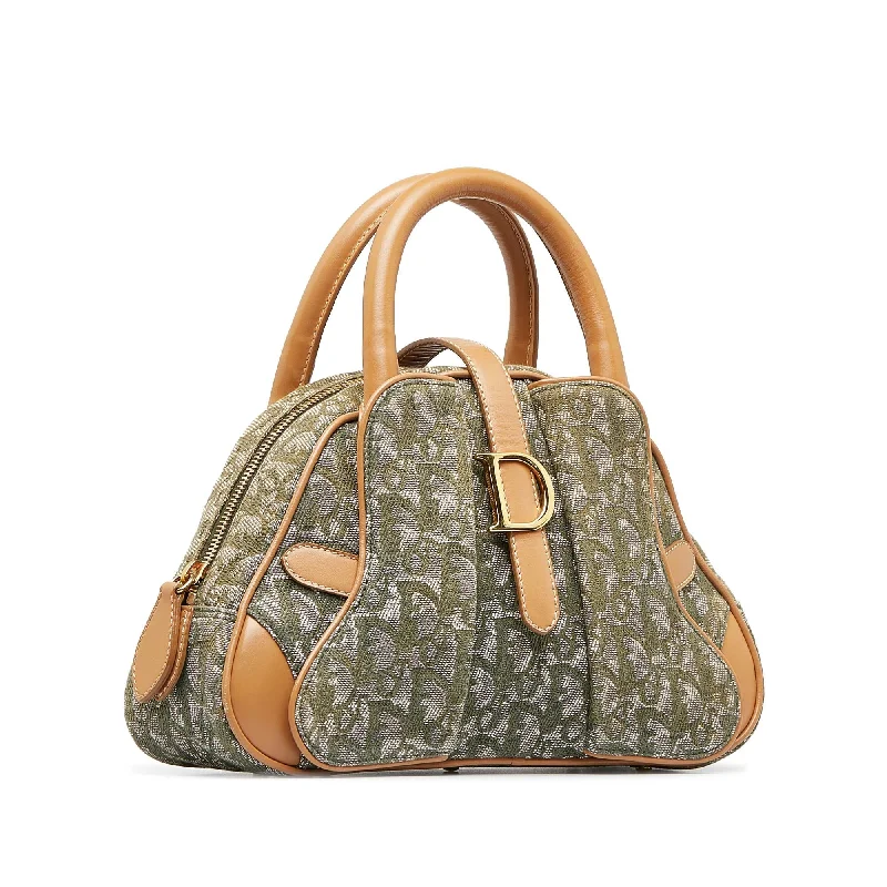 High - fashion Christian Dior bags with a geometric patternDior Oblique Double Saddle Bowler (SHG-oleZrL)