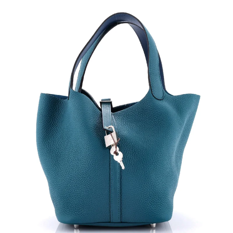 Foldable Hermes Shopping Totes for Added ConvenienceEclat Picotin Lock Bag Clemence MM