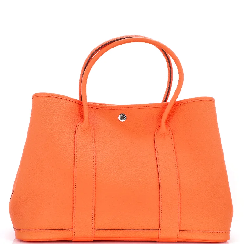 Easy - to - Clean Hermes Bags for Busy LifestylesGarden Party Tote Leather with Printed Interior 36