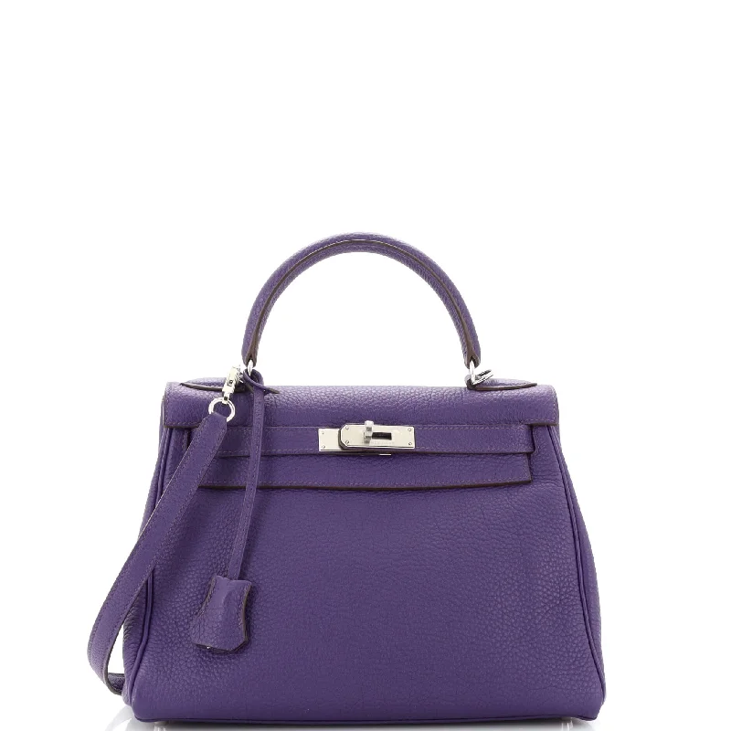 Hermes Kellydoll Bags for a Playful and Chic LookKelly Handbag Iris Togo with Palladium Hardware 28