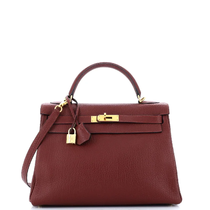 Hermes Lindy Bags in Seasonal Print CollaborationsKelly Handbag Rouge H Fjord with Gold Hardware 32