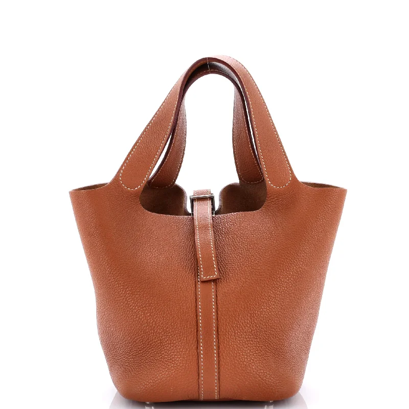 Two - Tone Hermes Bags for a Modern and Stylish AppearancePicotin Bag Clemence PM