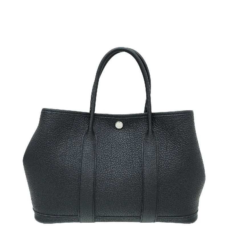 Minimalist Hermes Bags for a Sleek and Timeless LookHermes Noir Negonda Garden Party 30 TPM Bag